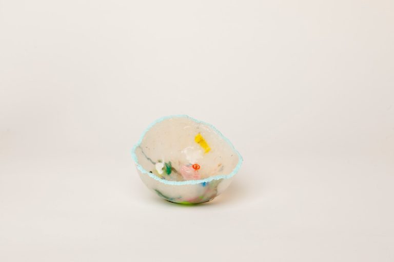 Survival tools: a small bowl made from polypropylene food packaging waste